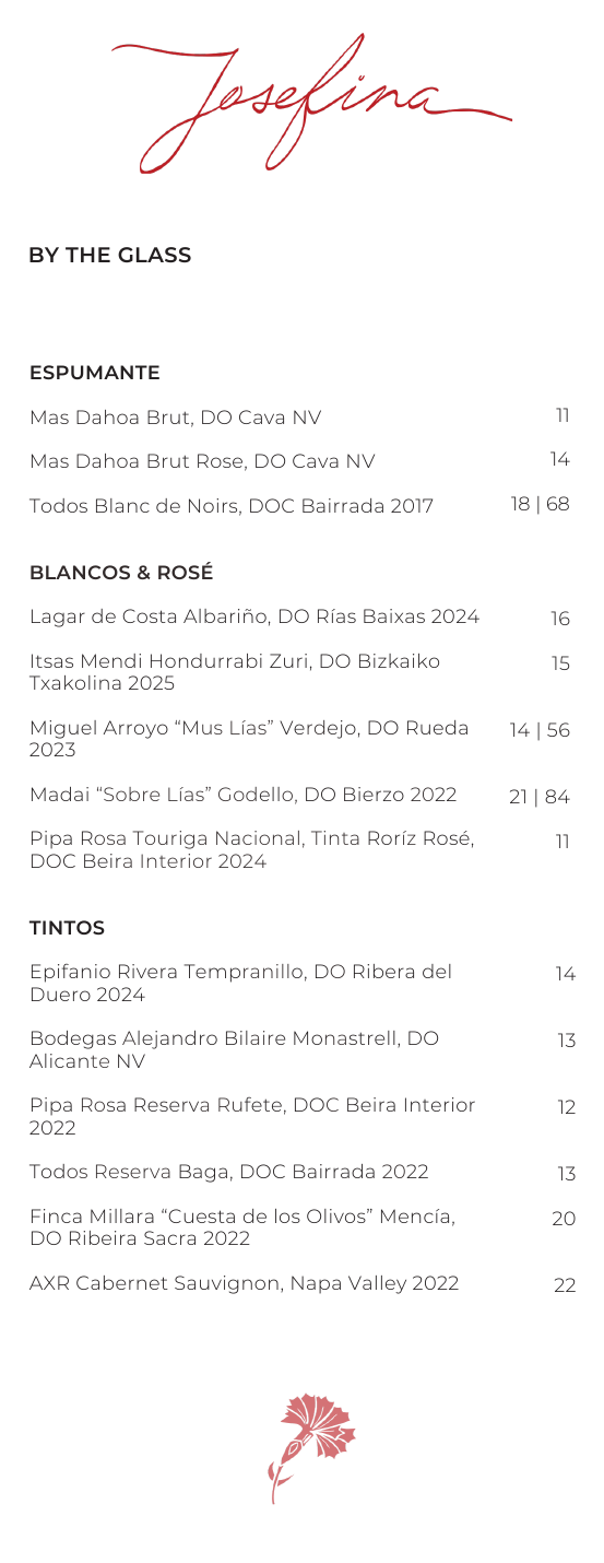 Drinks menu page 2